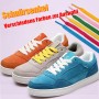 GOODSALEOK 2 Pairs of Flat Laces of 8 mm Sport for Adult Sports Shoes, Wear Resistant Present