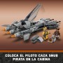 LEGO 75346 Star Wars Caza Snub Pirata, Juguete de Construcción Mandalorian, 3 Temporada, Mini Figuras Piloto Snub y Vane,