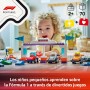 LEGO Duplo Mi Ciudad Coches de Carreras y Pilotos del Equipo de F1, Coche de Fórmula 1 de Juguete con Semáforo y Trofeo, Juegos