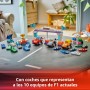 LEGO Duplo Mi Ciudad Coches de Carreras y Pilotos del Equipo de F1, Coche de Fórmula 1 de Juguete con Semáforo y Trofeo, Juegos