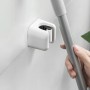 HREDZEO Organizador de escobas, 4 piezas, soporte autoadhesivo para fregona, soporte para escobas, montaje en pared, para
