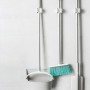 HREDZEO Organizador de escobas, 4 piezas, soporte autoadhesivo para fregona, soporte para escobas, montaje en pared, para