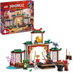 LEGO Ninjago Templo Ninja del Spinjitzu Maqueta de Construcción con 4 Minifiguras de Zane, NYA, Kai y Lloyd con Armas Ninja y