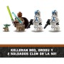 LEGO Star Wars: The Mandalorian Huida en Speeder BARC, Moto con Sidecar de Juguete de Construcción Inc. Kelleran Beq y Grogu