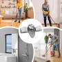 Wcybym Estante de almacenamiento de herramientas | Soporte de pared para fregona | Agarre de fregona y escoba | Solución de
