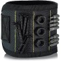 xbiez Pulsera magnética con imanes fuertes que sostiene tornillos, brocas, muñequera, soporte para herramientas de electricista,