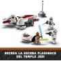 LEGO Star Wars: The Mandalorian Huida en Speeder BARC, Moto con Sidecar de Juguete de Construcción Inc. Kelleran Beq y Grogu