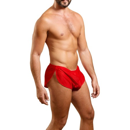 Hombres Extremo Malla Pantalones Cortos con Grande División Lados Ropa Interior Bóxers Bragas Slips