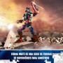 LEGO 76257 Marvel Figura de Construcción Capitán América, Set de Juguete con Escudo, Super Héroe Coleccionable, Regalo de