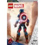 LEGO 76257 Marvel Figura de Construcción Capitán América, Set de Juguete con Escudo, Super Héroe Coleccionable, Regalo de