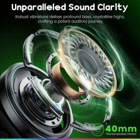 WESEARY WG4 Cascos Gaming, Auriculares Gaming Estéreo con Micrófono para PS4, PS5, PC, Xbox One, Switch, Cascos con Cable y