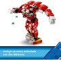 LEGO Sonic The Hedgehog Robot Guardián de Knuckles, Figuras de Acción de Personajes del Videojuego Knuckles y Rouge con la