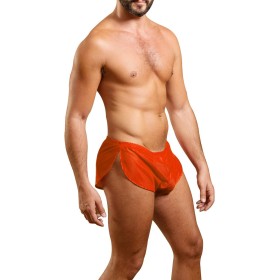Hombres Extremo Malla Pantalones Cortos con Grande División Lados Ropa Interior Bóxers Bragas Slips