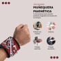 Muñequera magnética para Herramientas DIY. Múltiples Compartimentos para Tornillos, Clavos o Brocas. Regalo para manitas.