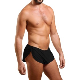 Hombres Extremo Malla Pantalones Cortos con Grande División Lados Ropa Interior Bóxers Bragas Slips