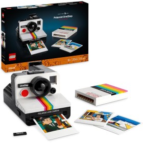 LEGO Ideas Cámara Polaroid OneStep SX-70, Regalo Vintage por el Día de la Madre, Kit de Manualidades y Maqueta para Adultos