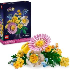 LEGO Botanicals Ramillete Rayos de Sol, Regalo por el Día de la Madre para Mamás e Hijas, Ramo de Flores Artificiales con