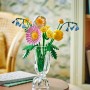 LEGO Botanicals Ramillete Rayos de Sol, Regalo por el Día de la Madre para Mamás e Hijas, Ramo de Flores Artificiales con