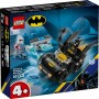 LEGO DC Batman: Batman y Batmóvil vs. Mr. Freeze Coche de Juguete y 2 Minifiguras Inc. Batman, Figuras de Superhéroes y