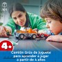 LEGO City Camión Grúa y Reparación del Deportivo, Vehículo con Coches de Juguete y 2 Minifiguras, Regalo para Niños y Niñas de 4