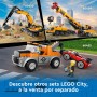 LEGO City Camión Grúa y Reparación del Deportivo, Vehículo con Coches de Juguete y 2 Minifiguras, Regalo para Niños y Niñas de 4