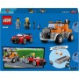 LEGO City Camión Grúa y Reparación del Deportivo, Vehículo con Coches de Juguete y 2 Minifiguras, Regalo para Niños y Niñas de 4