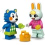 LEGO Animal Crossing Tienda de Ropa de Las Hermanas Manitas Juego de Construcción, Figuras de Erizo y Conejo de Juguete, Regalo