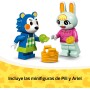 LEGO Animal Crossing Tienda de Ropa de Las Hermanas Manitas Juego de Construcción, Figuras de Erizo y Conejo de Juguete, Regalo