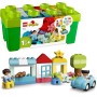 LEGO 10913 DUPLO Caja de Ladrillos, Juguete Educativo para Bebés, Set de Construcción con Coche, Figuras y Flores, Regalo para
