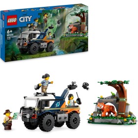 LEGO City Exploradores de la Jungla: Camión Todoterreno de Juguete de Construcción, Regalo para Niños y Niñas de 6 Años o Más, 3