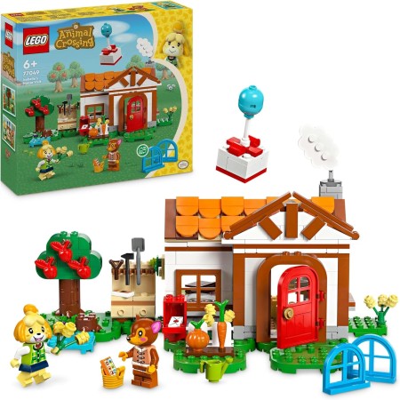 LEGO Animal Crossing La Visita de Canela Juguete de Construcción Creativa con 2 Minifiguras de Personajes del Videojuego (Canela