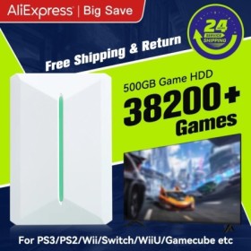 Consola de juegos Retrobat & Playnite, HDD para juegos de 500GB para P