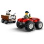 LEGO City Tractor Rojo con Remolque y Oveja Set de Granja y Figuras de Animales de Juguete, Minifiguras de Granjero e Hija,