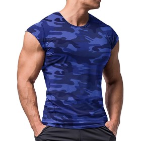 Hombres Atlético Playeras Camisetas Corto Manga Músculo Cortar para Culturismo Rutina de Ejercicio Formación Aptitud Tops Cuello