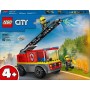LEGO City Camión de Bomberos con Escalera de Juguete, Vehículo y 2 Minifiguras para el Juego de rol, Juguetes Educativos para