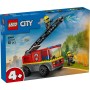 LEGO City Camión de Bomberos con Escalera de Juguete, Vehículo y 2 Minifiguras para el Juego de rol, Juguetes Educativos para