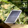 Irishom Bomba de Agua Solar,10W 500L/H 9V Fuente Solar,con Panel Solar y 3 boquillas para baño de pájaros, pecera, Estanque