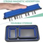 Juego de 3 Conchas Magnéticas de Fijación, Bandejas Magnéticas de Silicona, Bandejas Plegables, Accesorios de Taller para
