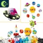 LEGO Classic Planetas Espaciales Creativos, Juguete del Sistema Solar, Juego de Construcción con Cohete Lanzadera, Regalo para