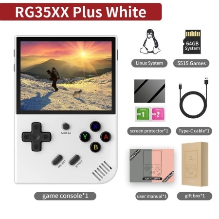 ANBERNIC-consola portátil Retro RG35XX Plus, más de 5000 juegos clásic
