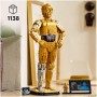 LEGO Star Wars 75398 C-3PO Figura de Droide - Kit de Maquetas para Adultos de Colección - Base, Placa Informativa y Minifigura -