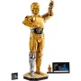 LEGO Star Wars 75398 C-3PO Figura de Droide - Kit de Maquetas para Adultos de Colección - Base, Placa Informativa y Minifigura -