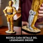 LEGO Star Wars 75398 C-3PO Figura de Droide - Kit de Maquetas para Adultos de Colección - Base, Placa Informativa y Minifigura -