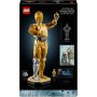 LEGO Star Wars 75398 C-3PO Figura de Droide - Kit de Maquetas para Adultos de Colección - Base, Placa Informativa y Minifigura -