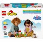 LEGO Duplo Jardín y Casa del Árbol de Peppa Pig Casita de Juguete, Set de Aprendizaje para Construir con 2 Figuras Inc. George,