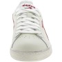 Diadora Game L Low Waxed, Zapatillas de Gimnasio Unisex Adulto, White Red Pepper, 42.5 EU