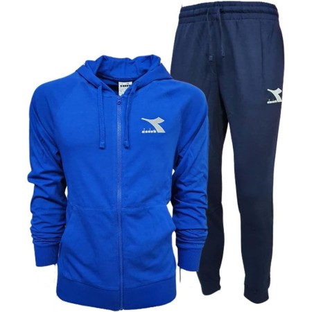 Diadora Chándal HD FZ Core Mono con Capucha y Cordones con Cremallera Completa para Hombre