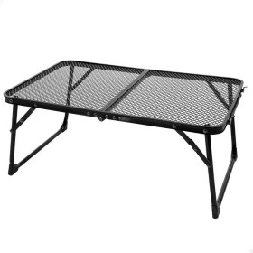 AKTIVE Mesa baja plegable ligera, 60 x 40 x 25 cm, Topes antivuelco, Resistente altas temperaturas, Soporta 20 kg, Asa de