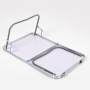 AKTIVE Mesa baja plegable ligera, 60 x 40 x 25 cm, Topes antivuelco, Resistente altas temperaturas, Soporta 20 kg, Asa de