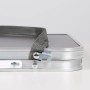 AKTIVE Mesa baja plegable ligera, 60 x 40 x 25 cm, Topes antivuelco, Resistente altas temperaturas, Soporta 20 kg, Asa de